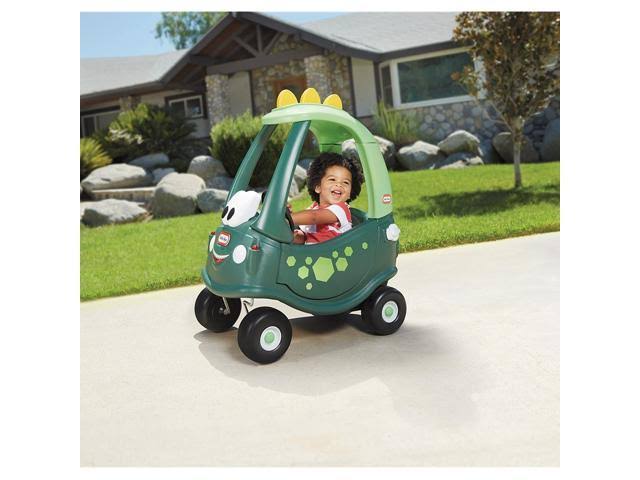 Little Tikes Cozy Coupe Dino Exclusive u0026 Easy Score Basketball Set, Blue, 3 Balls - Exclusive
