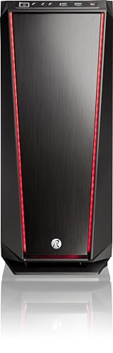 RAIJINTEK ZOFOS EVO WINDOW E-ATX Full Tower PC Case, Tempered Glass, ARGB Lighting at Front, Removable Bracket,1*140mm PWM ARGB Fan with Controller and 2*120mm Fans Pre-Installed, Black (0R200073)