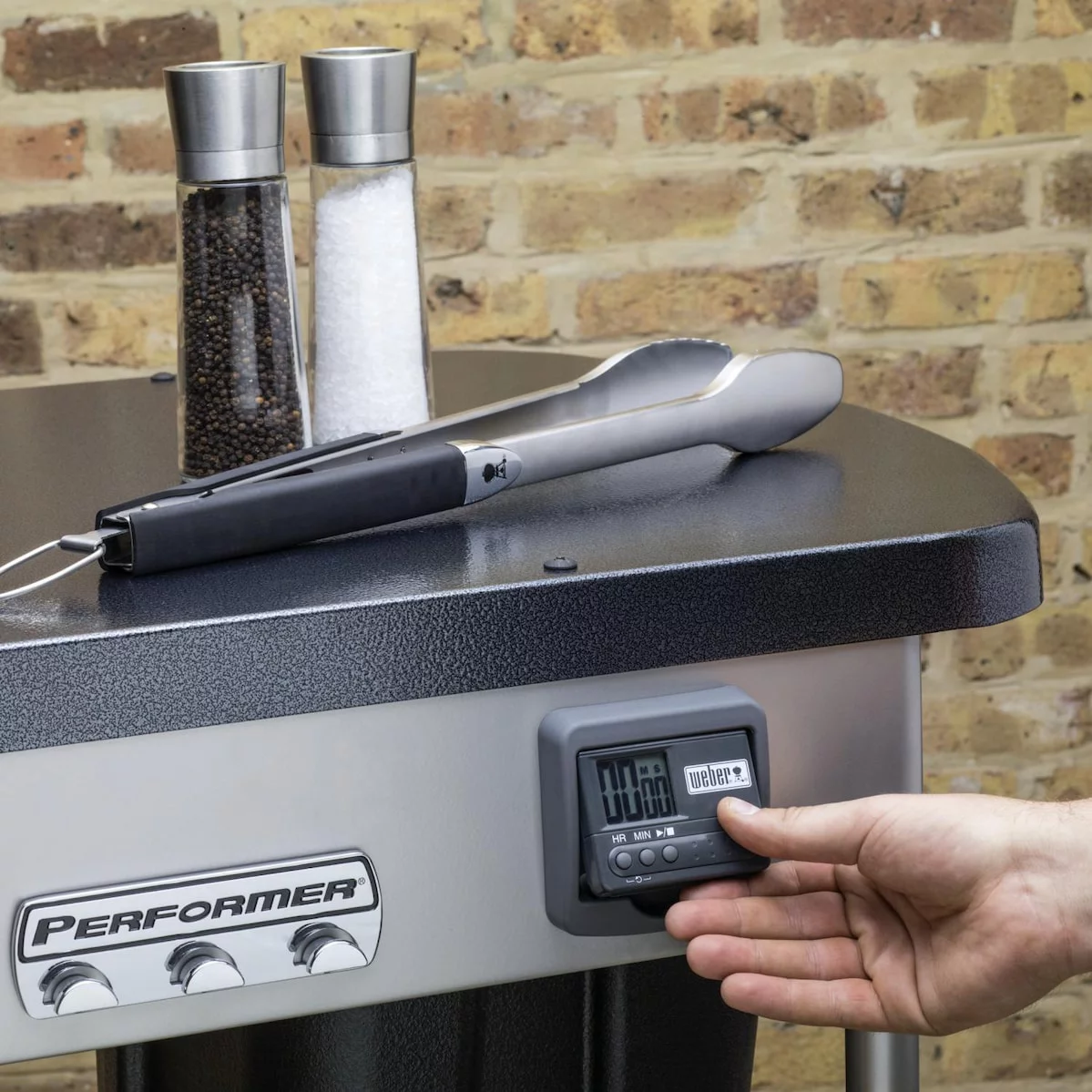 Weber Performer Deluxe 22-Inch Freestanding Charcoal Grill With Touch-N-Go Ignition - Black - 15501001