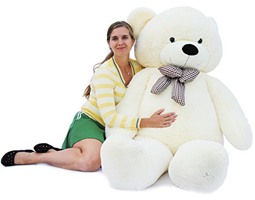 78" Giant Teddy Bear Huge 6.5 feet Stuffed Teddy Bear Soft Toy Valentine's Big Gift (Red)