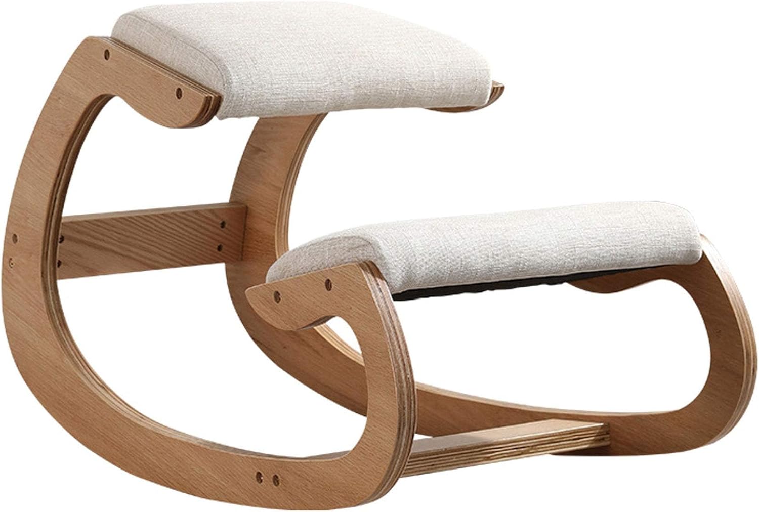 Ergonomic Kneeling Chair for Upright Posture - Rocking Chair Knee Stool for Home, Office & Meditation - Relieving Back and Neck Pain & Improving Posture