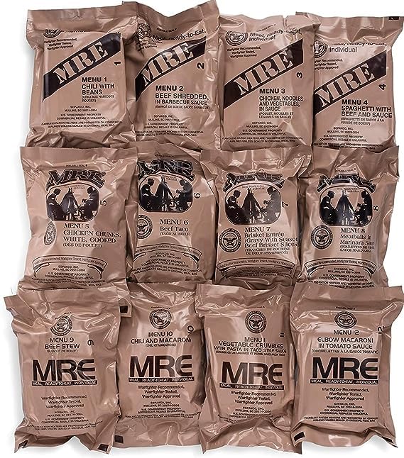 2027 Inspection Dated MRE (Meals-Ready-To-Eat) Case – Military MRE Random Case "A or B "