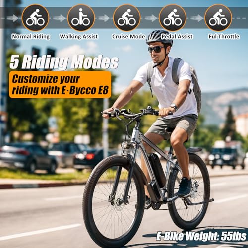 E·Bycco 29” Electric Bike for Adults, 48V 17.5AH Battery, 750W Peak 1000W Electric Mountain Bike, Up to 70 Miles 34MPH Ebike with 21-Speed, Electric Bicycle E-Bike for Commuter, UL 2849 Certified