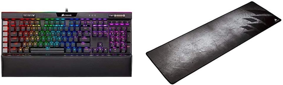 Corsair K95 RGB Platinum XT Mechanical Gaming Keyboard, Backlit RGB LED, Cherry MX RGB Brown, Black