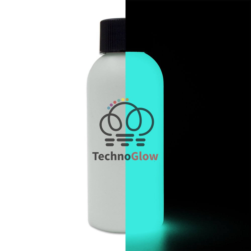 Aqua Glow in The Dark Paint, UV Glow Paint