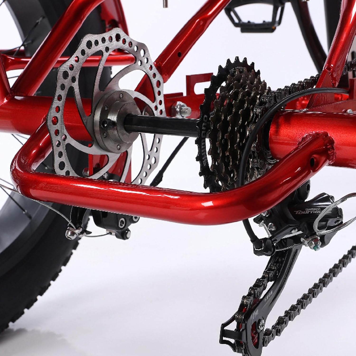 7-Speed All Terrain Fat Tire Trike (26'' Front Wheel & 24'' Rear Wheel) - Perfect For Men, Women, Seniors - Carry Cargo Basket + Lcd Instrument + Shock Absorbing Seat