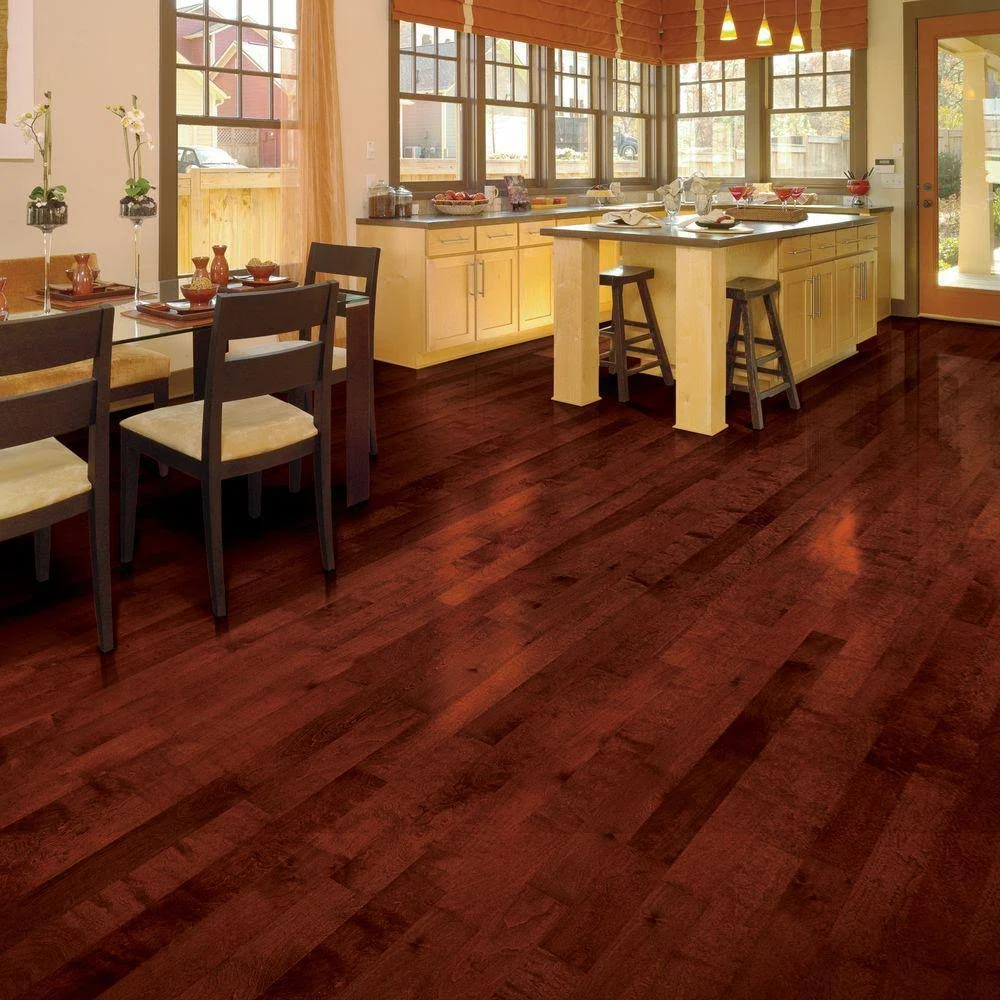 Home Legend High Gloss Birch Cherry 3/4 in. Thick x 4-3/4 in. Wide x Random Length Solid Hardwood Flooring (18.70 Sq. ft. / CASE