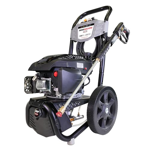 Simpson Cleaning 3400 PSI Gas Pressure Washer, 2.5 GPM Power Washer for Residential Use, CRX Engine, 25-Foot MorFlex Hose, Clean Machine, 49-State (CM61083)