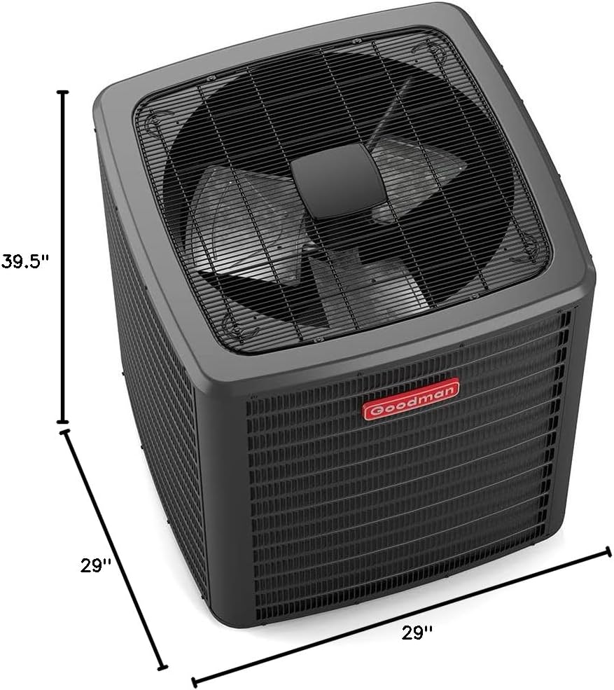 Goodman 2.5 Ton 14.3 SEER2 Value Series Air Conditioner Condenser (Outdoor Unit Only) - Free Thermostat Included - GSXN40310