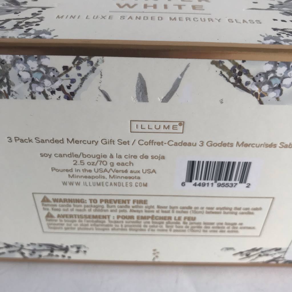 Illume, Candle Mini Luxe Winter White 3 Pack