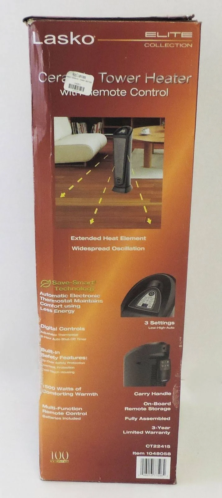 Lasko 751320 Tower Heater - Gray
