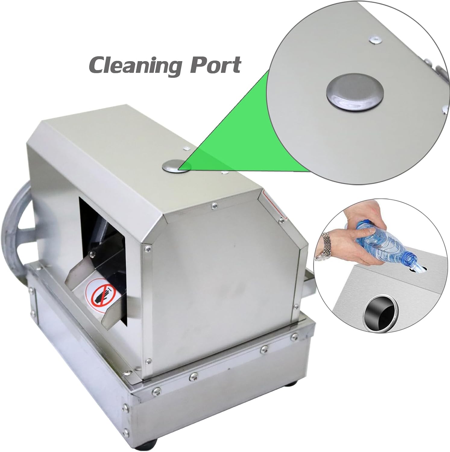 Manual Sugarcane Juicer Crusher Machine Commercial Sugar Cane Press Juicer Machine Sugar Cane Extractor Squeezer with 2 Peeling Knives