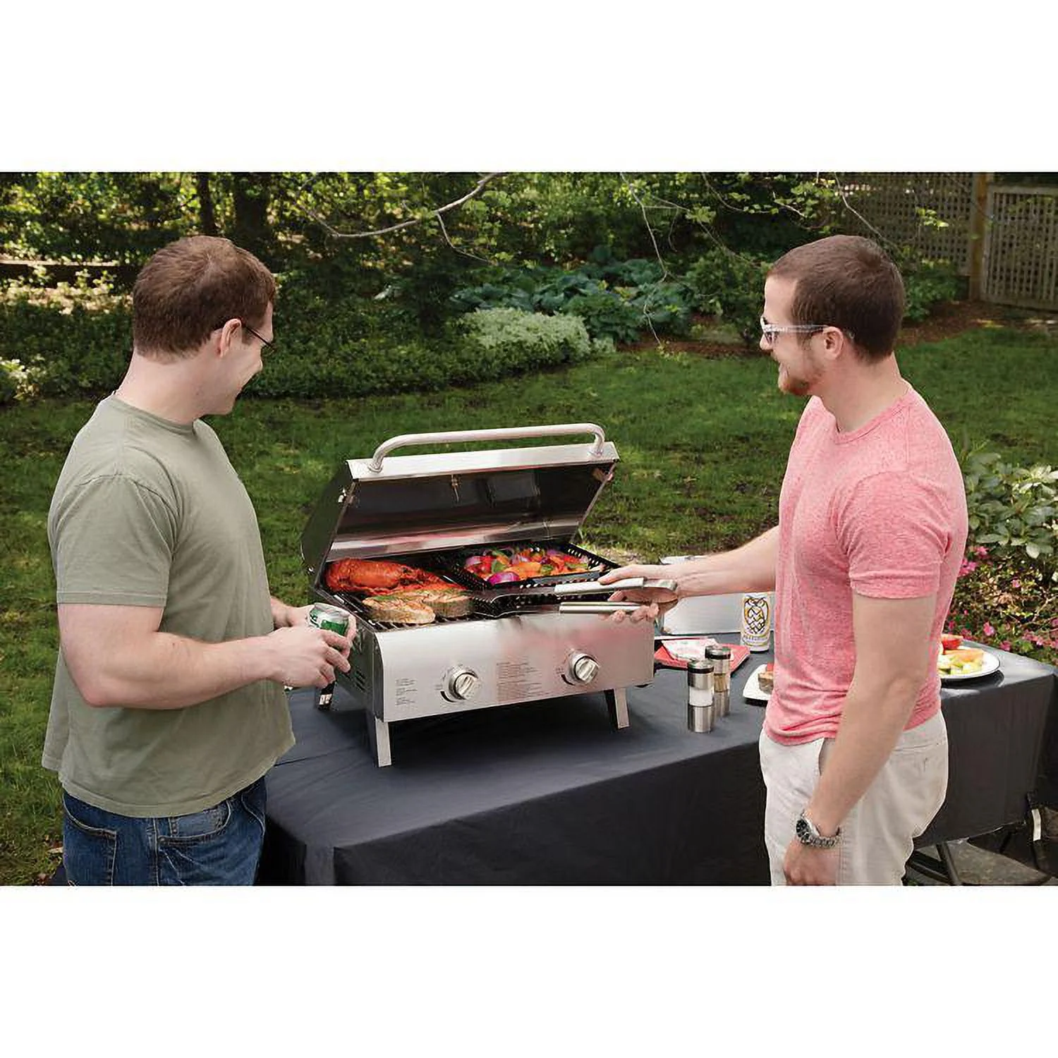 Cuisinart Gas Chef's Style Tabletop Grill, Stainless Steel