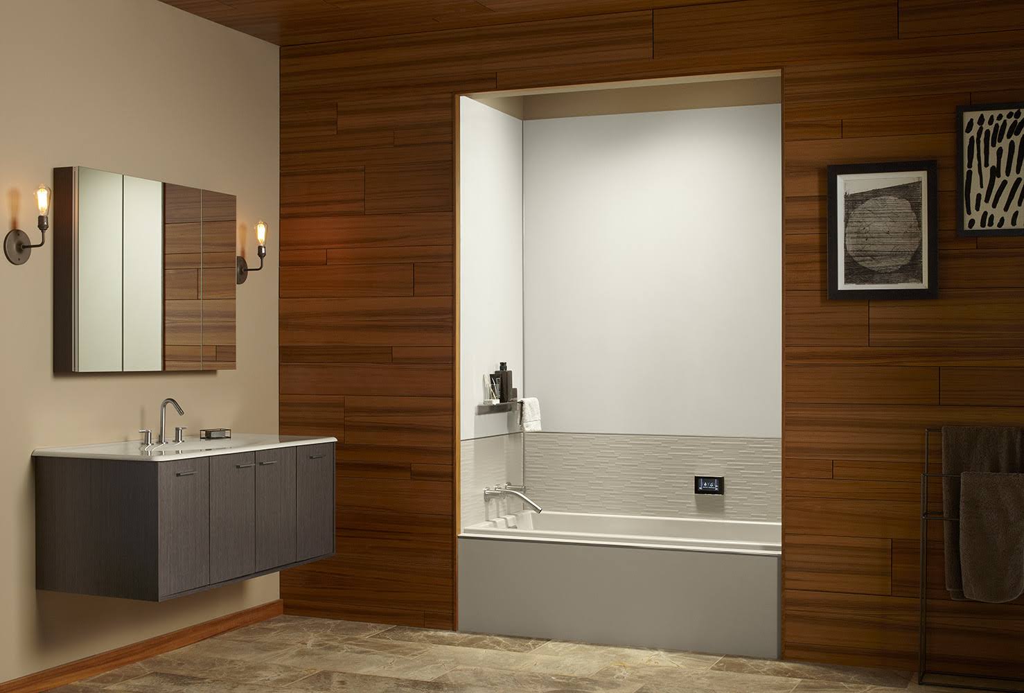Kohler K-97605-W07 Choreograph VeinCut Dune 32x22 x 72x22 Wall Panel