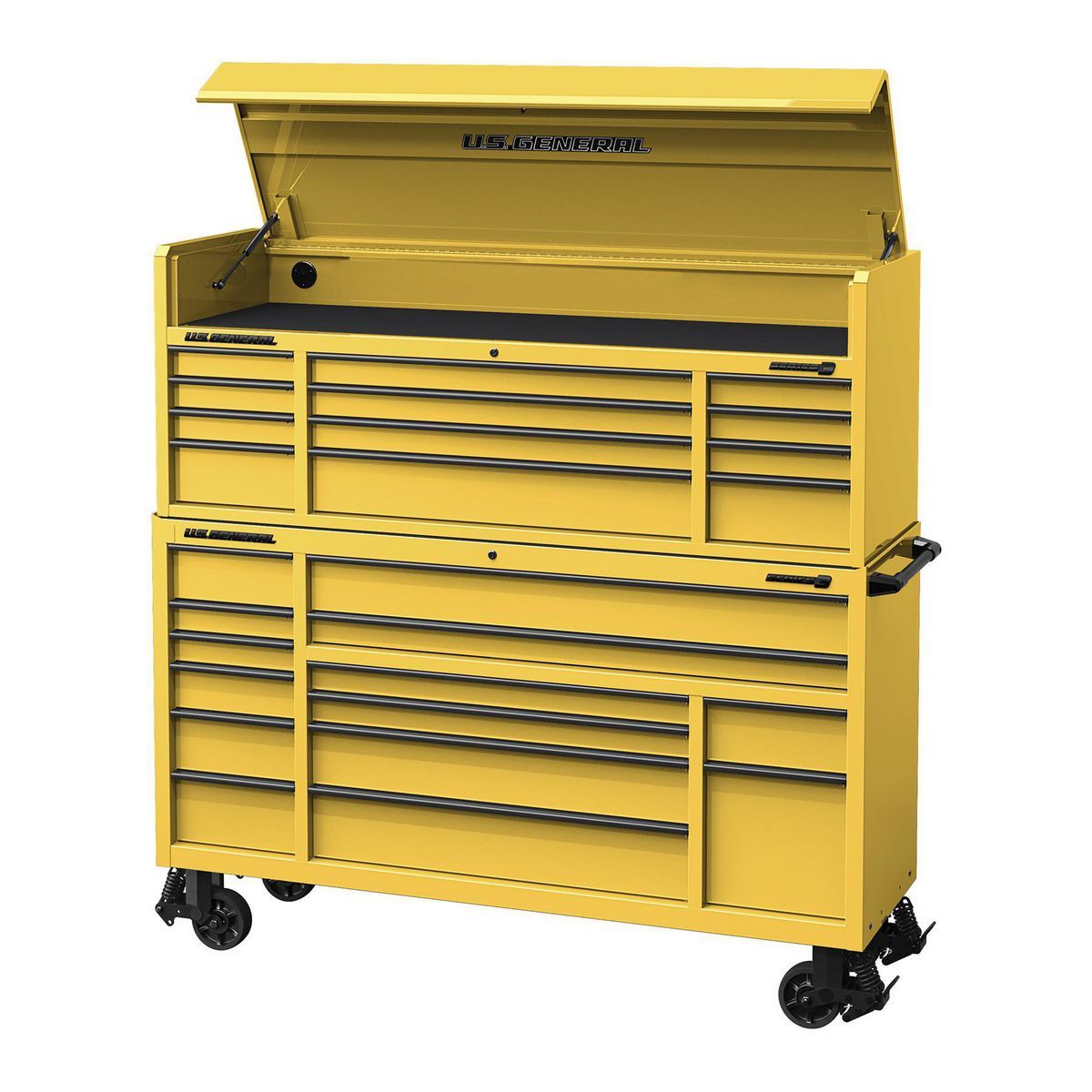 U.S. GENERAL 72 in. x 22 in. Triple-Bank Roll Cab, Series 3, Slate Gray