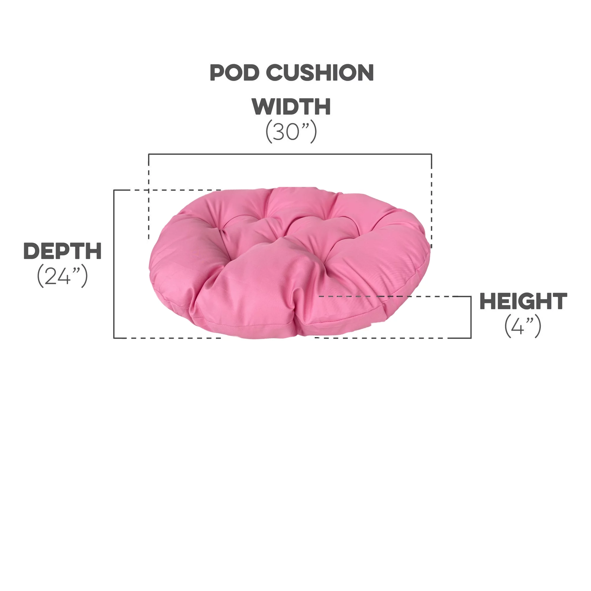 M&M Sales Enterprises Polyester Hanging Egg Chair with Cushion and Stand - White