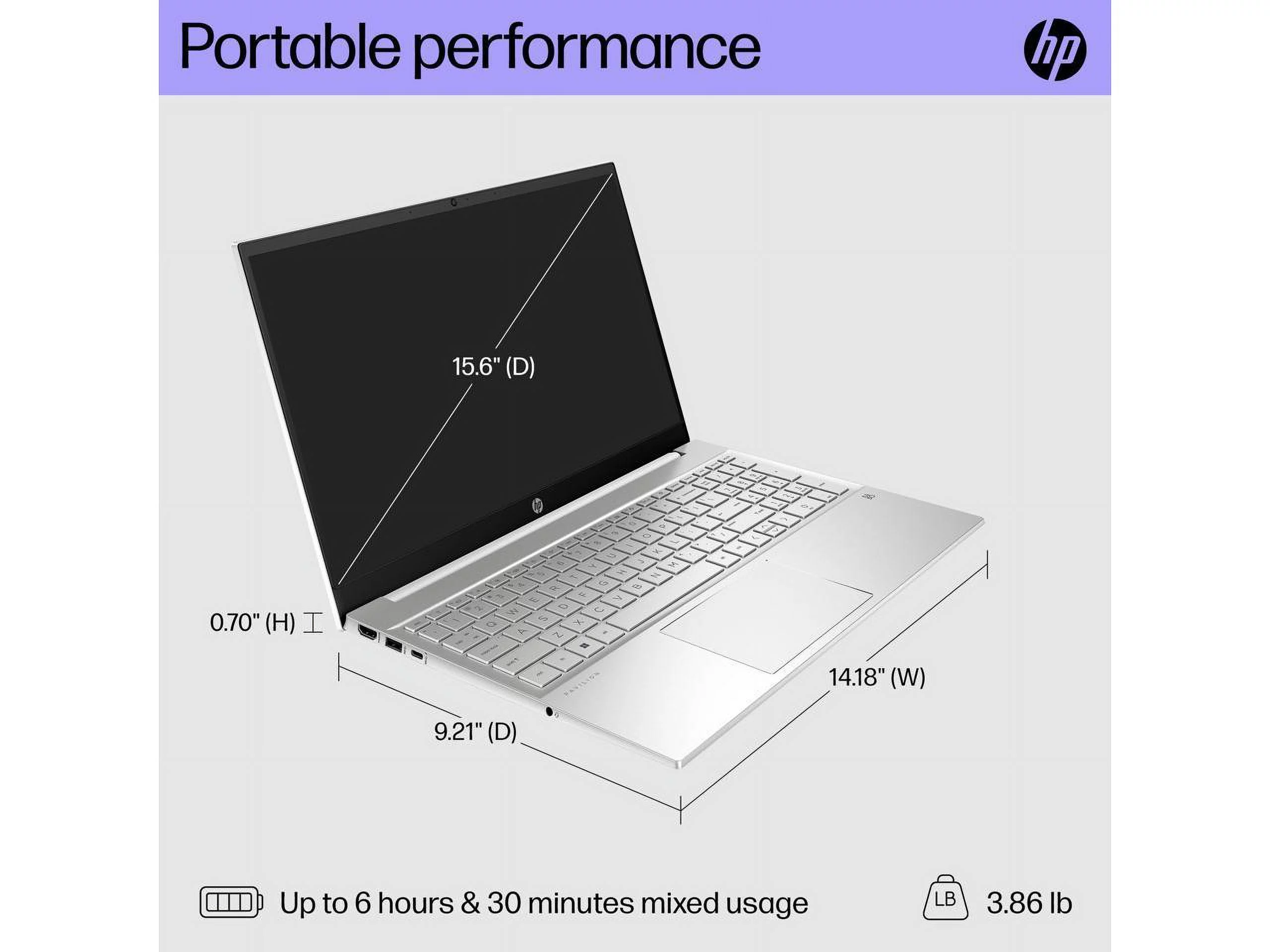 HP Pavilion Laptop Computer, 15.6" FHD IPS Touchscreen, 13th Gen Intel Core i5-1335U, 32GB RAM, 1TB SSD, Intel Iris Xe Graphic, Backlit Keyboard, Wi-Fi 6, Numeric Keypad, Bluetooth, Windows 11 Home