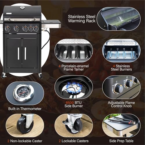 Sophia & William Gas Grill Propane BBQ Grill Barbecue Grill Outdoor