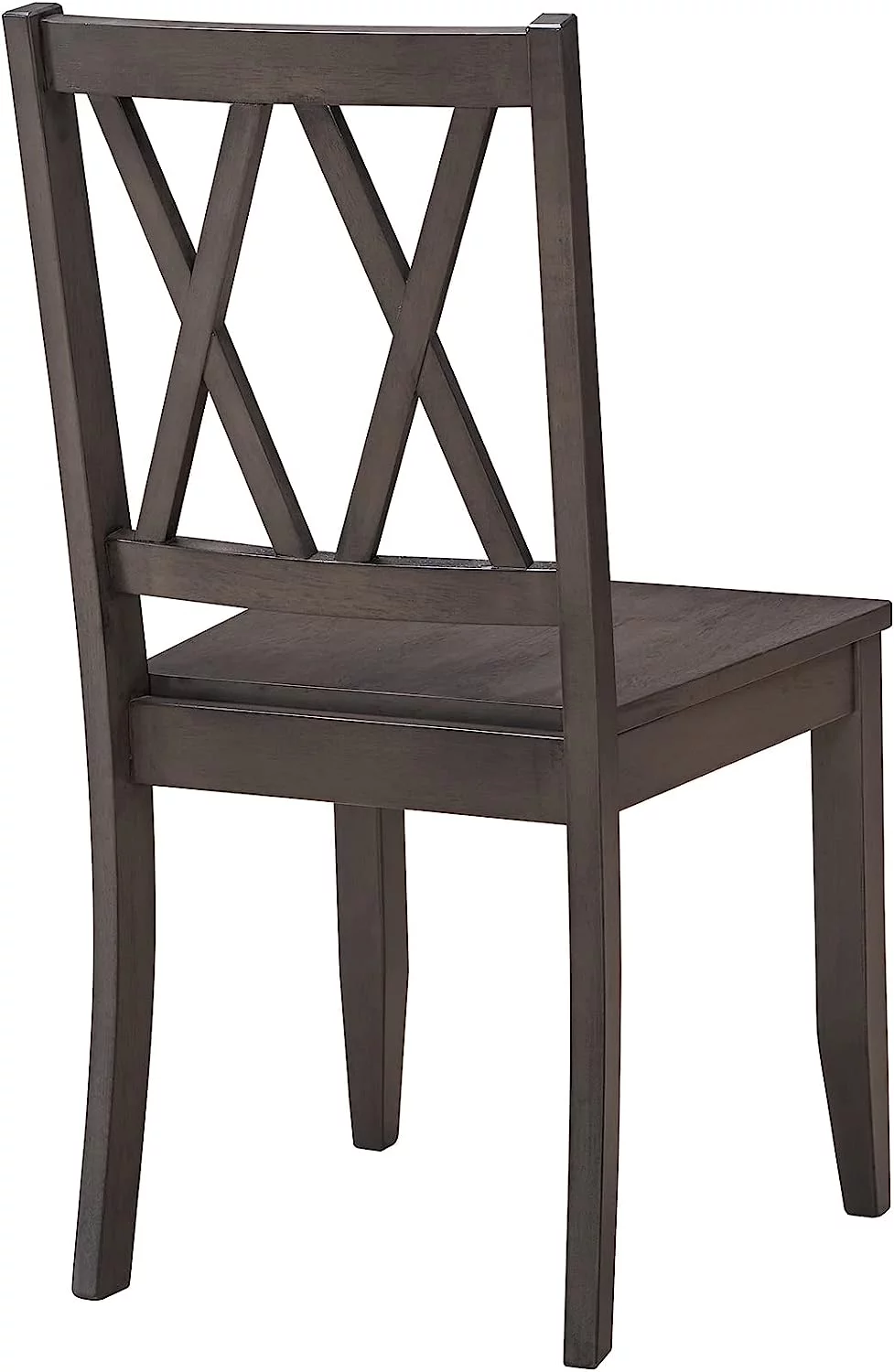 Duhome Farmhouse Dining Chairs Set of 2 Wooden Dining Room Chairs with Cross Back Country Cottage Kitchen Chairs Side Chairs, Gray