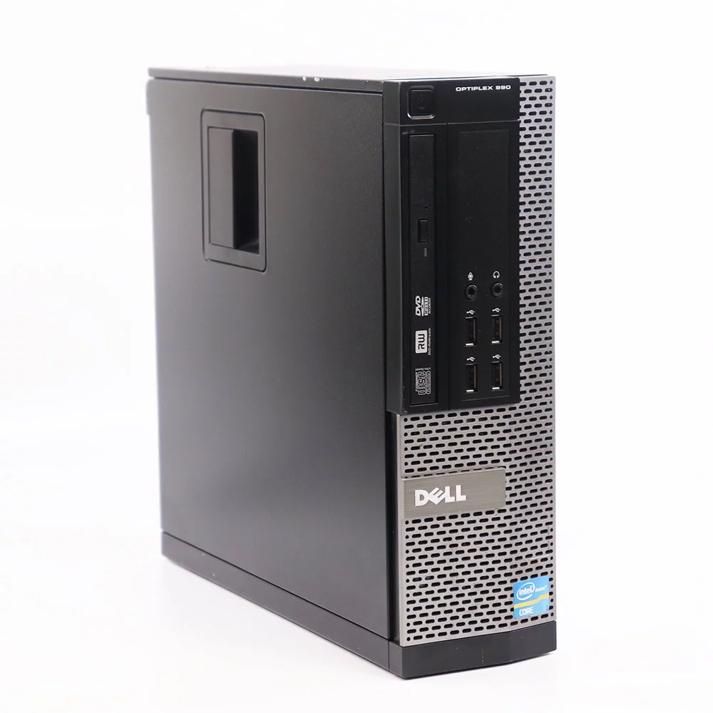 Used Dell OptiPlex 990 Desktop Computer PC, 3.10 GHz Intel Core i5 Quad-Core Gen 2, Dual Monitor Computer Bundle 8GB 1TB with 2x 22" LCD's Wi-Fi Windows 11 64bit