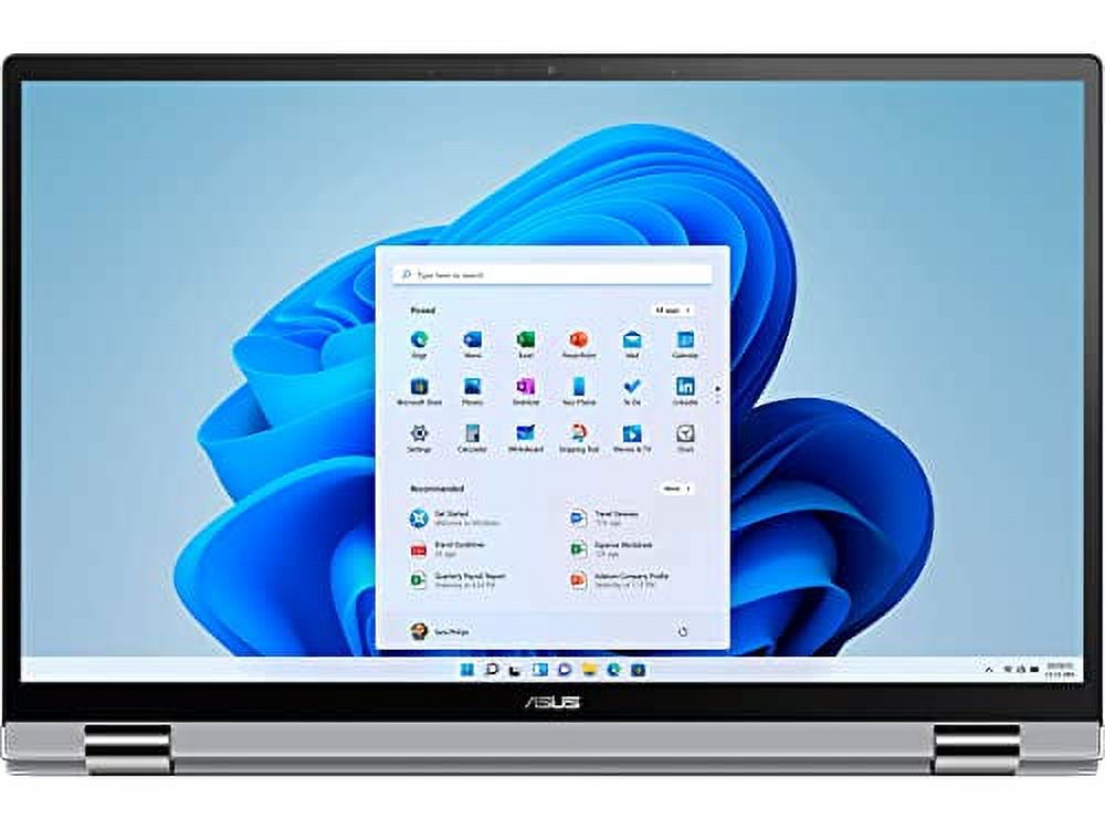 ASUS 2022 Zenbook 15.6" FHD Laptop, AMD Ryzen 7-5700U Processor, 8GB RAM, 256GB PCIe SSD, Backlit Keyboard, NVIDIA GeForce MX450, HD Webcam, Windows 11, Silver, 32GB Snowbell USB Card