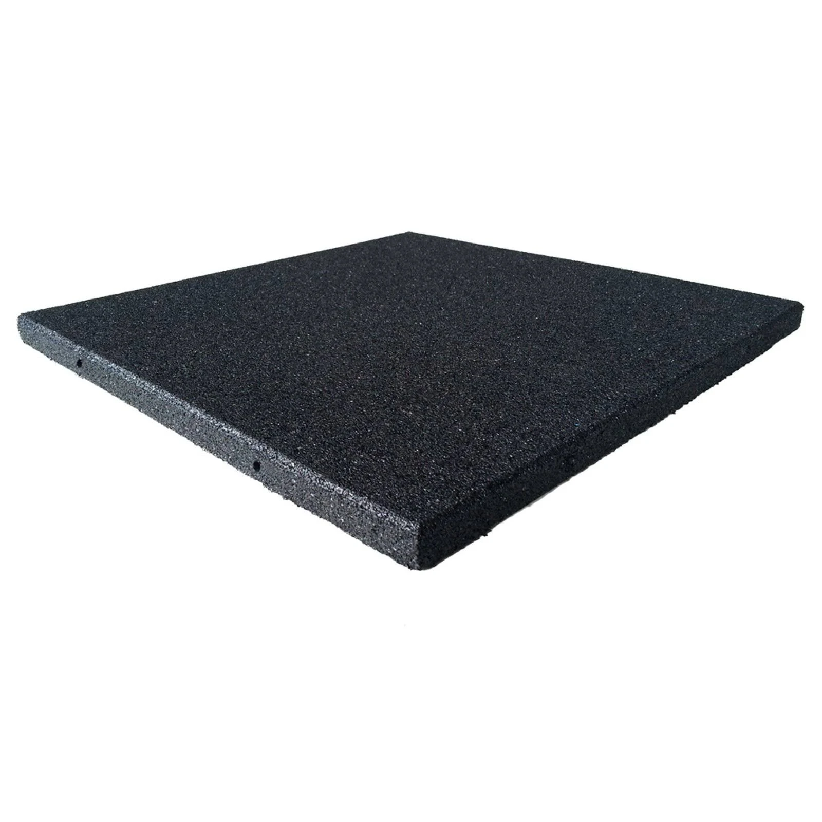 Rubber-Cal Eco-Sport Interlocking Flooring Rubber Tiles - Coal, 3 Pack, 20 x 20 x 1 in.
