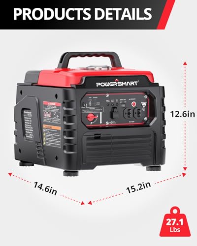 PowerSmart 2350-Watt Portable Inverter Generator, Parallel Capability, CARB Compliant, Outdoor Generator for Camping, Home Use