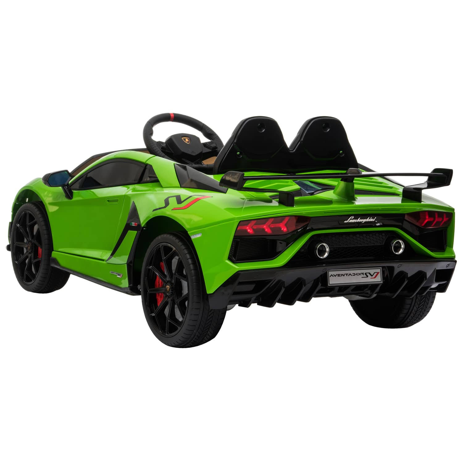 12V Kids Ride on Car Lamborghini Aventador SVJ Green