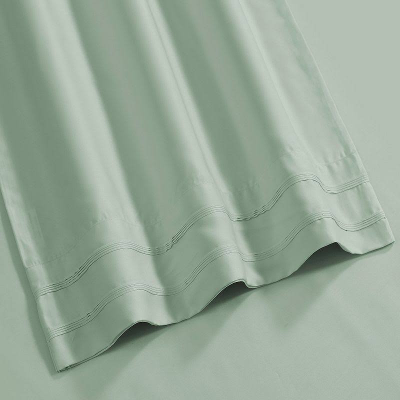 Tribeca Living Rayon from Bamboo 300 Thread Count Extra Deep Pocket Bed Sheet Set (Queen - Sage Green)