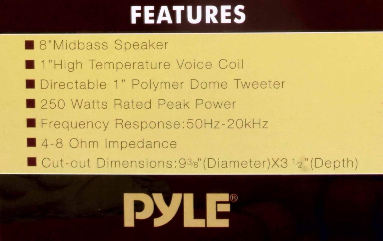 NEW PYLE PDIC81RD 8" 1000W Round Wall And Ceiling Home Speakers 2 PAIR