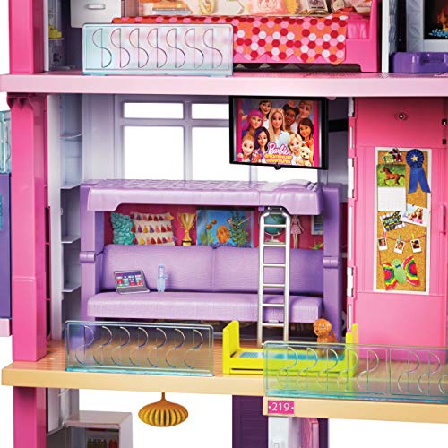 Barbie Dreamhouse Dollhouse with Pool, Slide and Elevator, Plus Lights, Sounds and 70+ Total Accessories, for 3 to 7 Year Olds