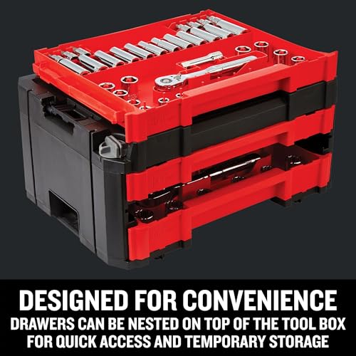 Craftsman 262-Piece Mechanic Tool Set, Master Socket Set with 3-Drawer VERSASTACK Tool Box, SAE/Metric Set (CMMT45309)
