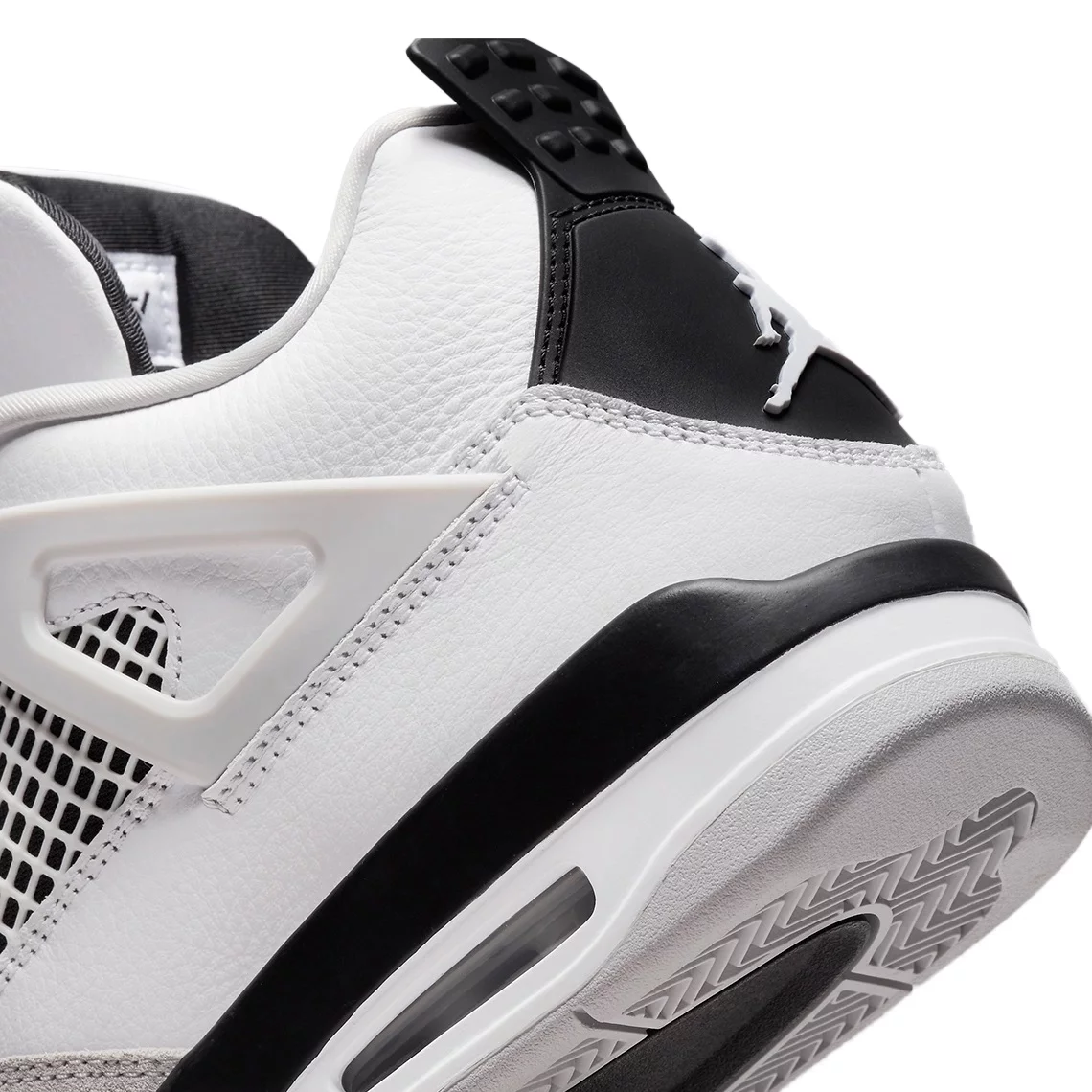 Men's Jordan 4 Retro "Military Black" White/Black-Neutral Grey (DH6927 111) - 10.5