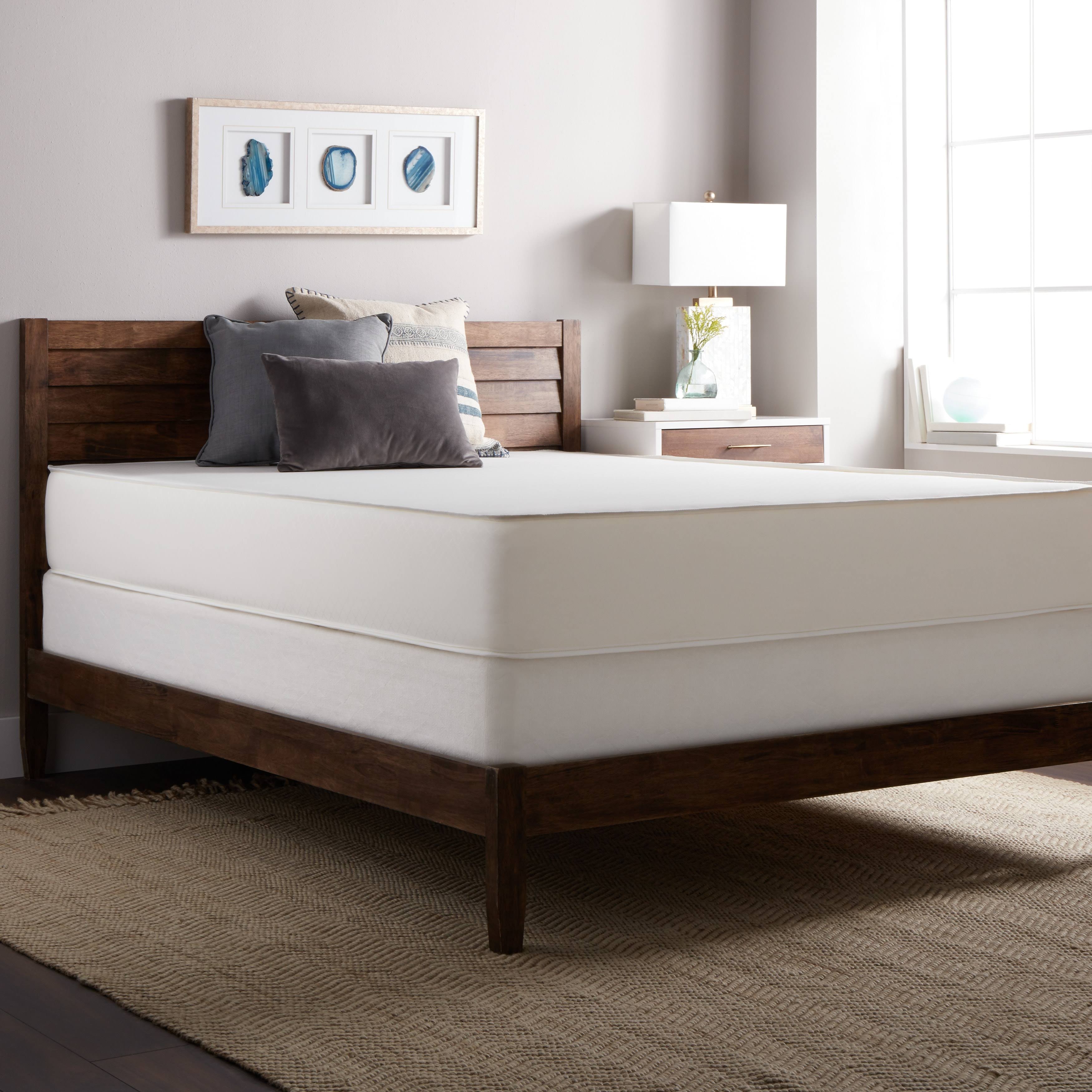 Select Luxury Flippable Firm 10-Inch King Size Foam Mattress and Foundation Set