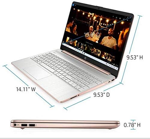 HP 15.6" Ryzen 5 8GB/256GB Laptop-Rose Gold