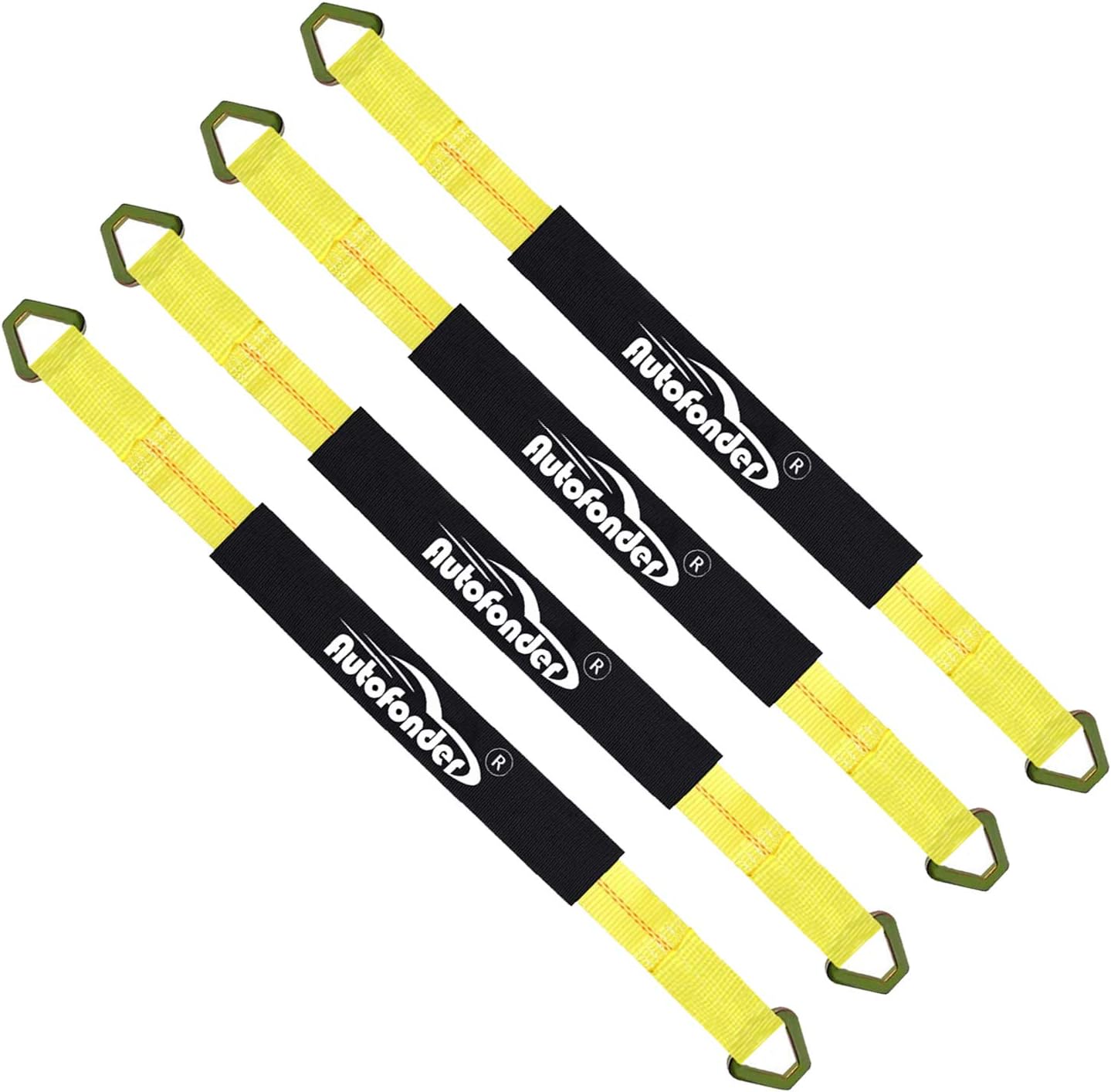 Autofonder Heavy Duty Tow Strap 12T Recovery Kit: 4WD Tow Strap + 3/4 Bow Shackle (2pcs) + Storage Bag (20ft)
