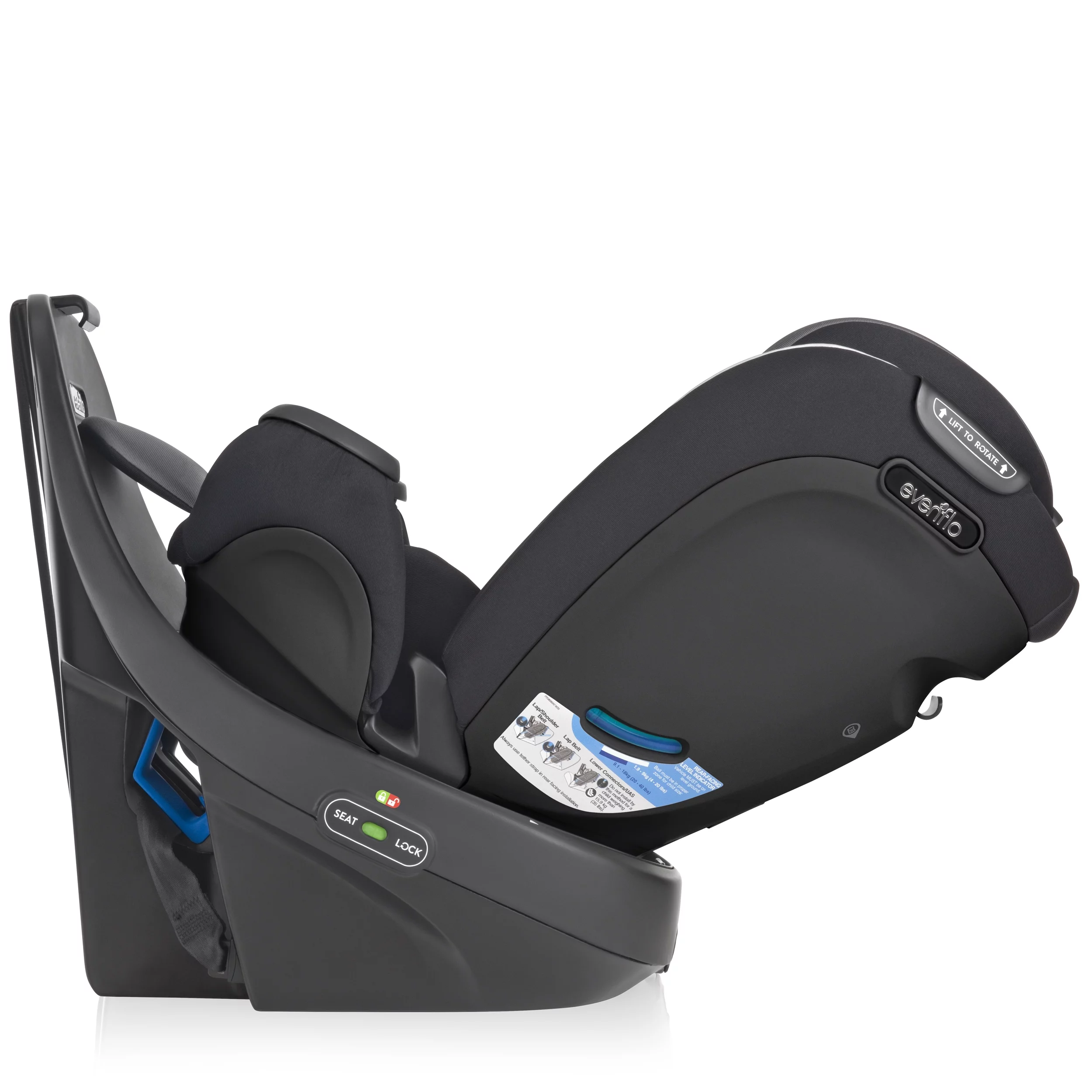 Evenflo Revolve360 Rotational All-In-One Convertible Car Seat (Amherst Gray)