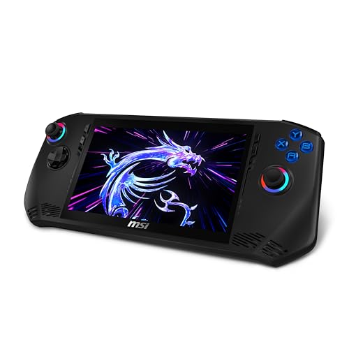 MSI Claw PC Gaming Handheld: Intel Ultra 7-155H, 7" FHD 120Hz Display, 16GB LPDDR5, 512GB NVMe SSD, MicroSD Card Reader, Thunderbolt 4, Win 11 Home: Black A1M-051US