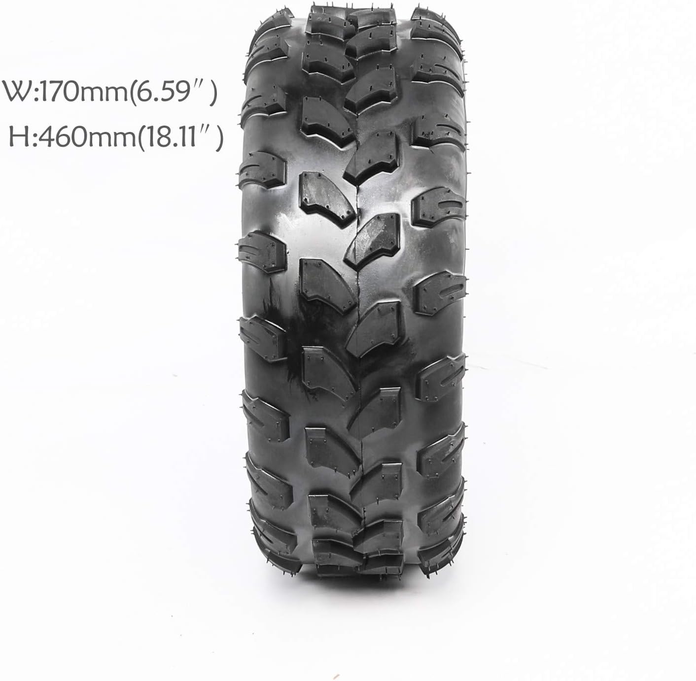 ATV Go Kart Quad Bike Tire Set - 19x7-8 Front & 18x9.50-8 Rear Tubeless Tires, Durable 4-Wheel Drive Off-Road Performance for Adventurous Riders