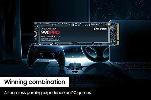Samsung 990 PRO SSD NVMe M.2 PCIe Gen4, M.2 2280 Internal Solid State Hard Drive, Seq. Read Speeds Up to 7,450 MB/s for High End Computing, Gaming, and Heavy Duty Workstations, MZ-V9P2T0B/AM