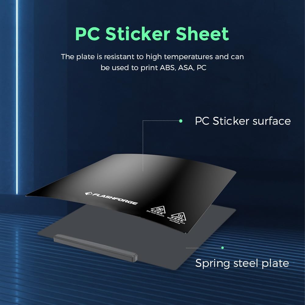 (PC Sticker Plate) Bundle FLASHFORGE Adventurer 5M Pro 3D Printer and FLASHFORGE PC Sticker Plate