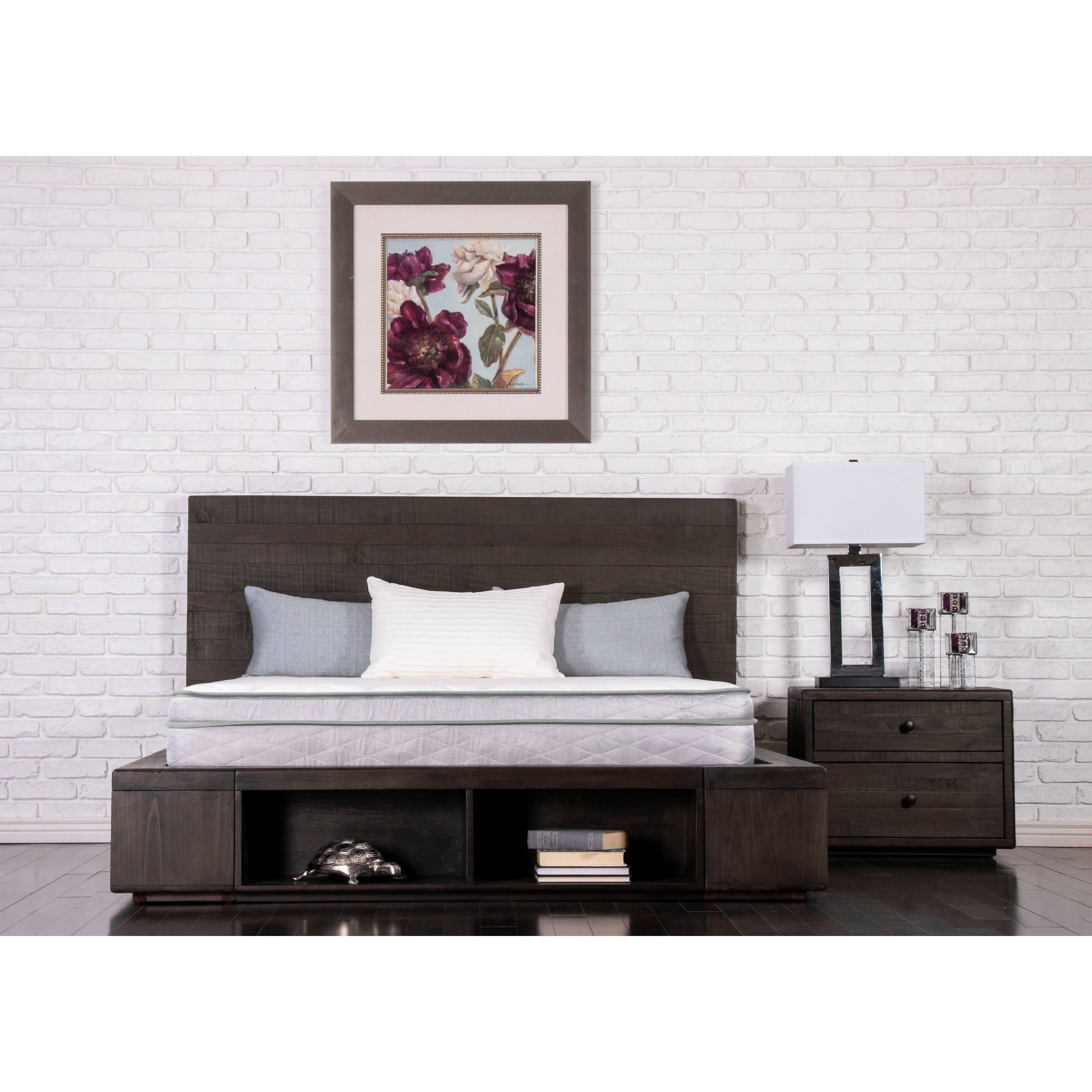 NuFORM Quilted Euro Top 9-Inch Twin-size Medium Foam Mattress - Black