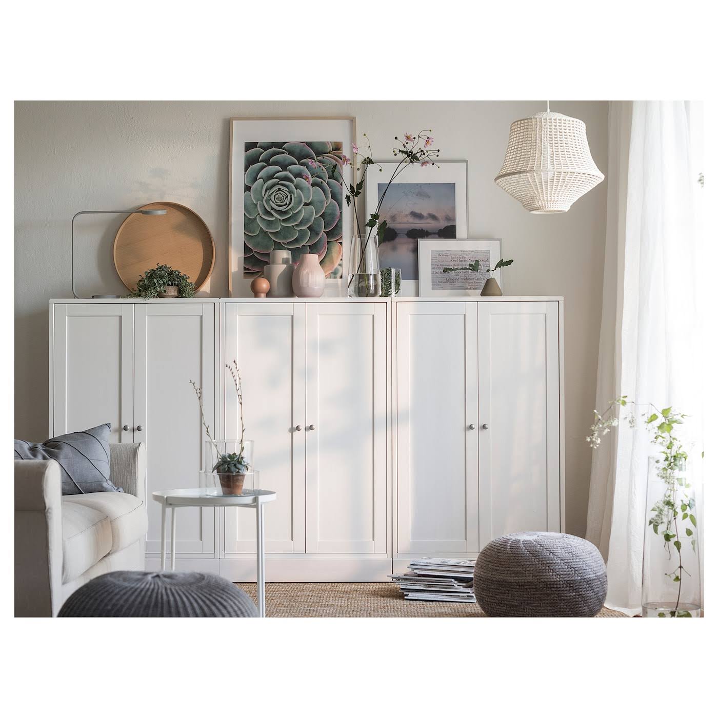 IKEA - HAVSTA Cabinet with Base, White, 31 7/8x14 5/8x52 3/4 59275101