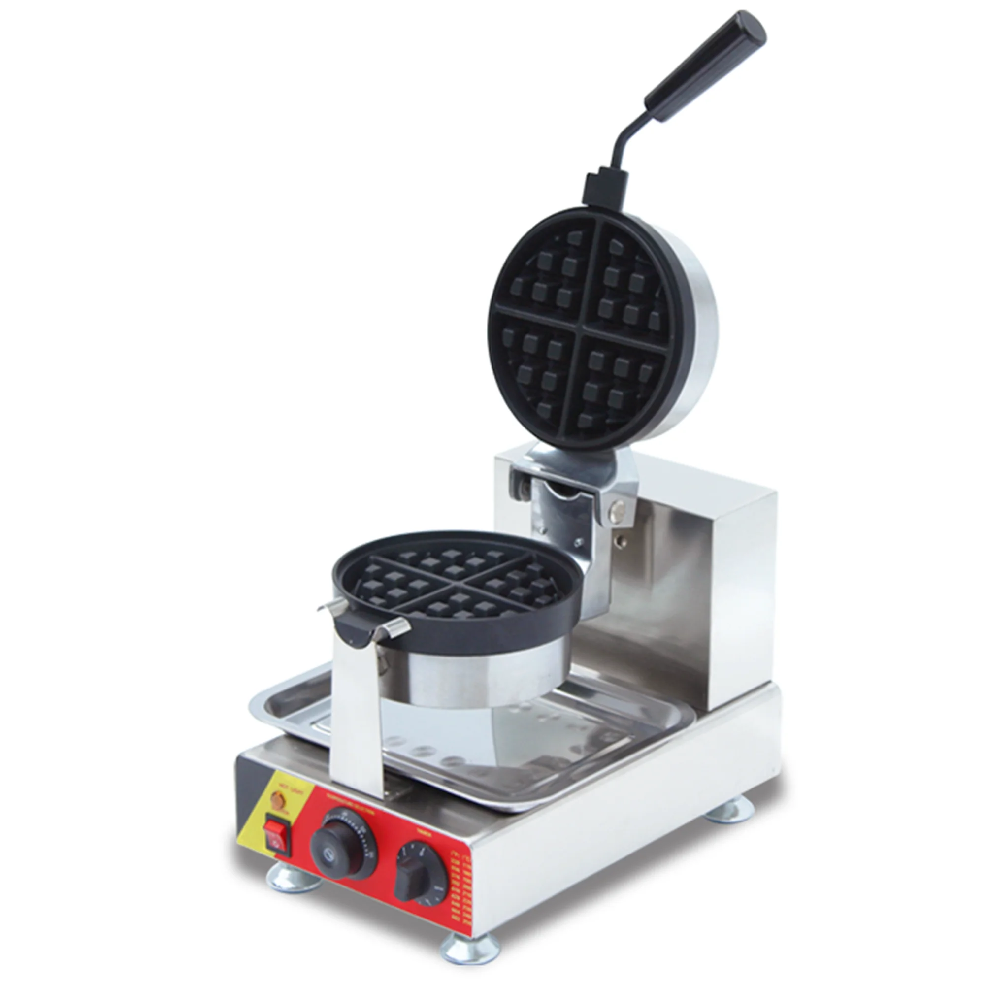 Techtongda Nonstick Electric Rotated Waffle Maker Iron Machine Single Station Rotary Waffle Maker