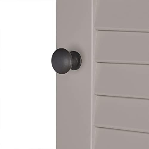 Tall Corner Cabinet, Taupe