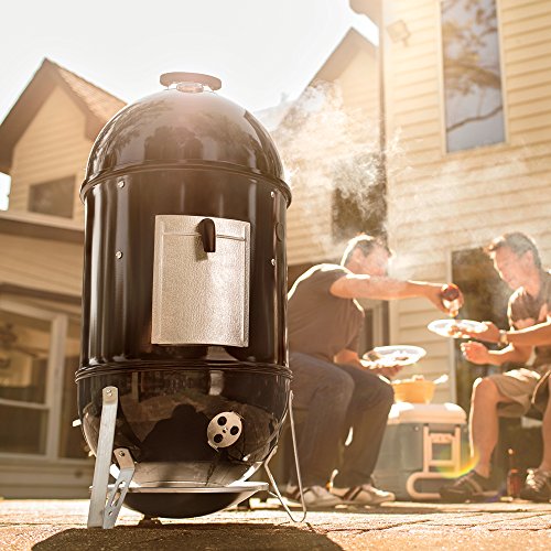 Weber 22-inch Smokey Mountain Cooker, Charcoal Smoker,Black