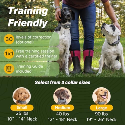 SpotOn Longer Battery Life, GPS Dog Fence, App Based Wireless Dog Fence Collar, Waterproof, Accurate & Reliable GPS Dog Fence System, Virtual Dog GPS Tracker for All Terrain Small/All Carriers