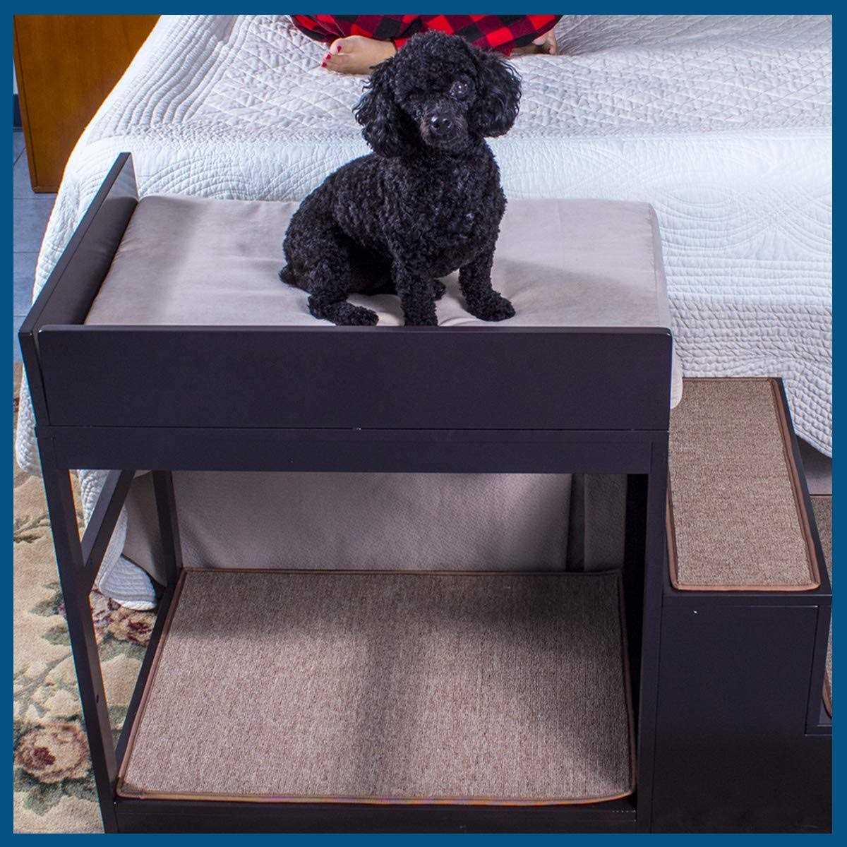 Penn-Plax DOGF60 Buddy Bunk Multi-Level Bed &amp; Step System for Dogs Cats - Pet Supplies online store