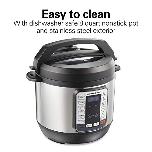 Hamilton Beach 12-in-1 QuikCook Pressure Cooker with True Slow Cook Technology