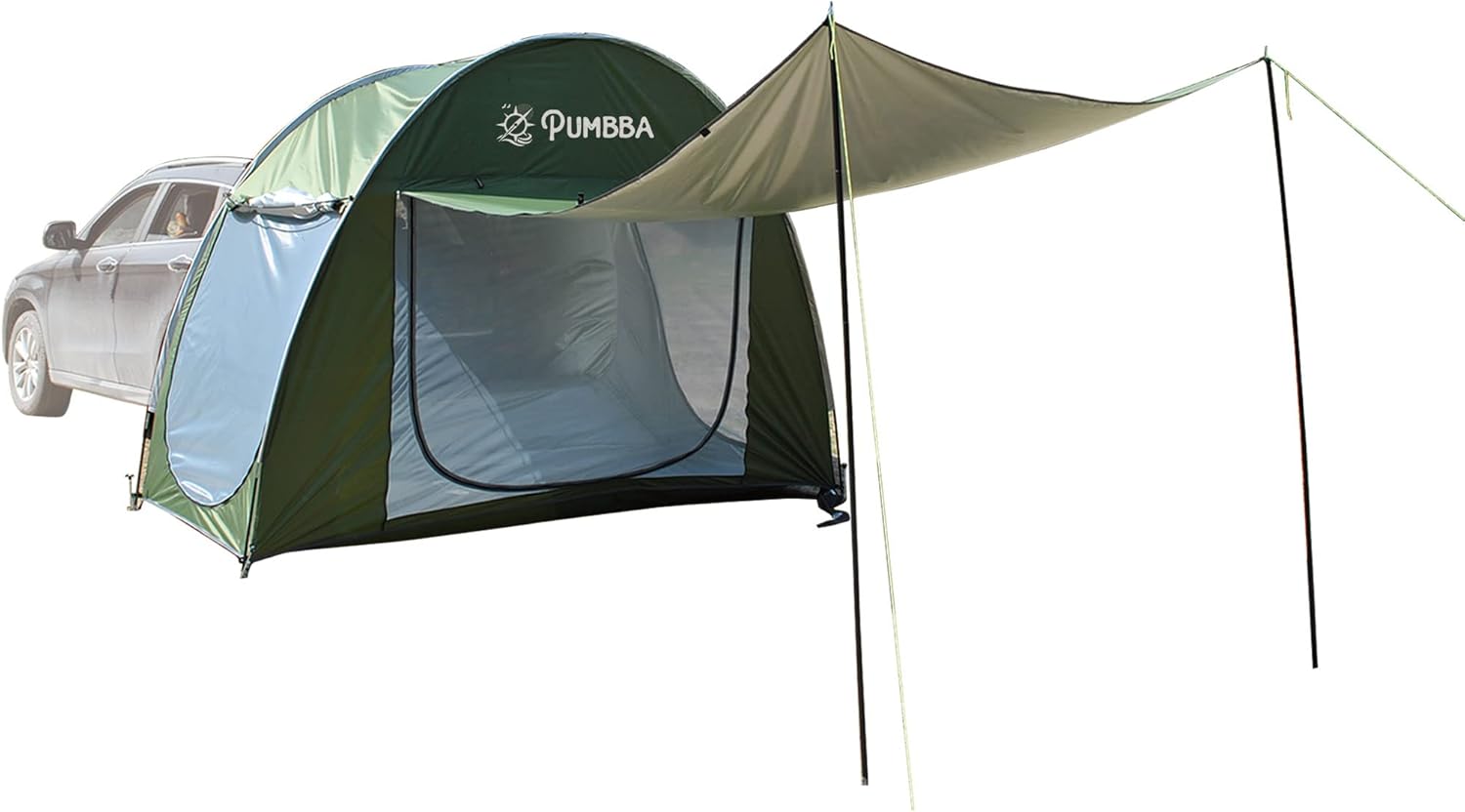 SUV Tents for Camping with Tall Hall - Car Tent with Screen Room - Car Camping Tents Tailgate Tent Screen Tent Universal Fit Pack of 2